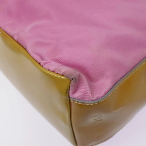 PRADA Shoulder Bag Nylon Pink Silver Auth 90242 - Picture 4 of 16